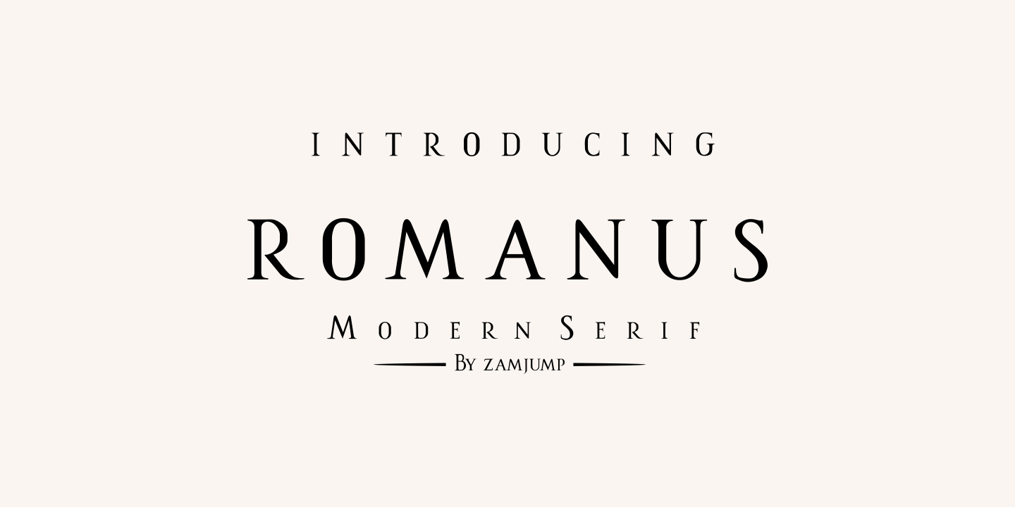 Romanus Regular Font preview